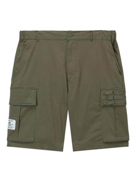 ALPHA INDUSTRIES logo-patch cargo shorts