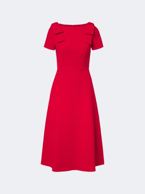 CAROLINA HERRERA Bow-detail crêpe midi dress