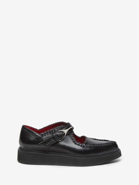 Alexander McQueen Women's Wishbone Creeper in Black