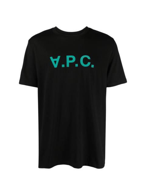 A.P.C. logo-appliquÃ© cotton T-shirt
