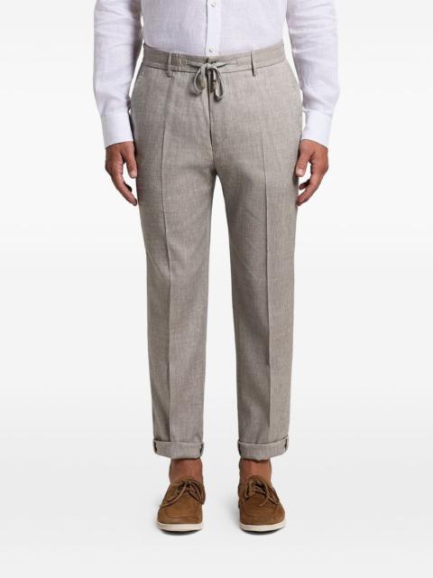 PESERICO drawstring cuffed trousers