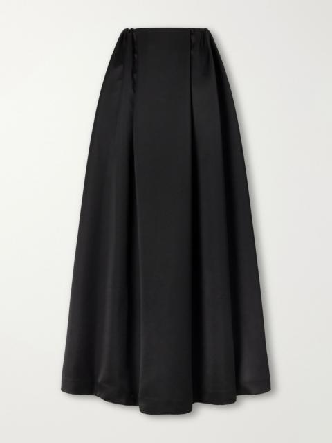 BERNADETTE Callum taffeta maxi skirt Black