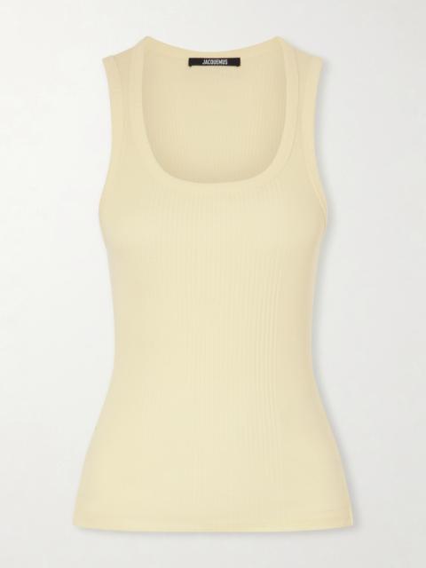JACQUEMUS Ribbed Cotton-jersey Tank