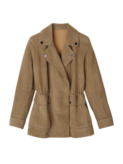 Longchamp Spring/Summer 2023 Collection Jacket Khaki - Leather
