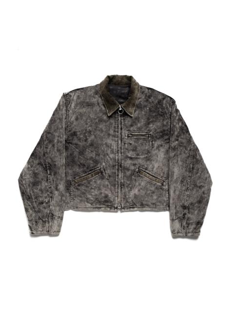 Kapital Velveteen HUNTER Drizzler JKT (Dirty Dyed) - Black