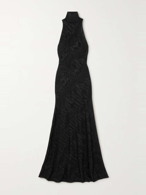 Archetypes jacquard-knit gown