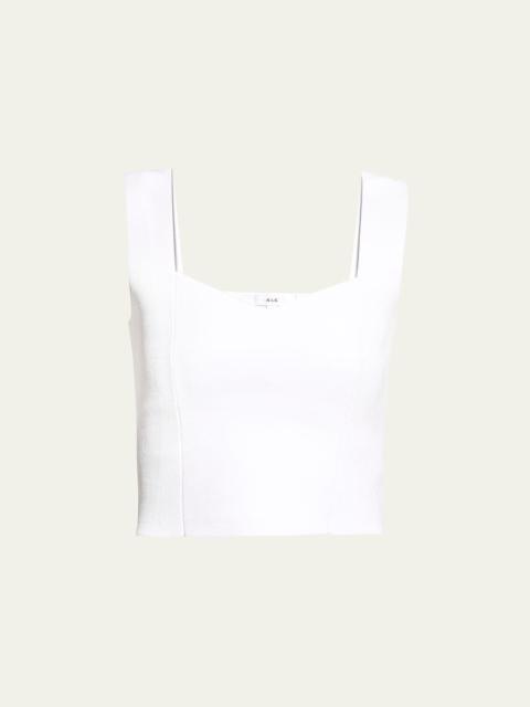 A.L.C. Jordana Seamed Cropped Tank Top