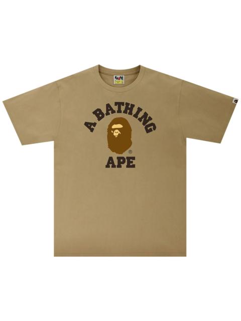 A BATHING APE® BAPE College Tee 'Beige'