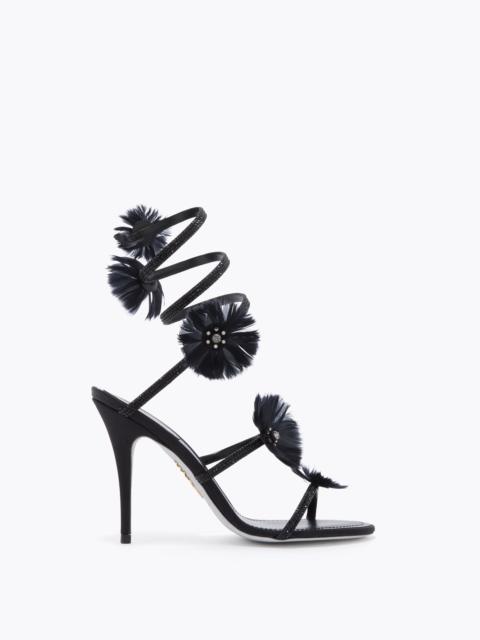 RENE CAOVILLA JOLENE BLACK SANDAL 100