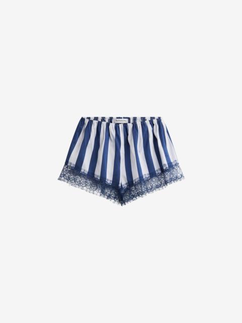 The Frankie Shop Milos Mini Boxer Shorts - Navy/White Stripe