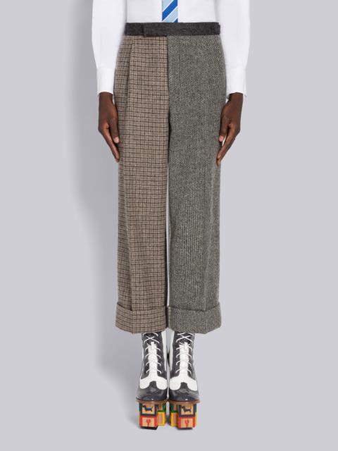 Thom Browne multi-check cropped trousers