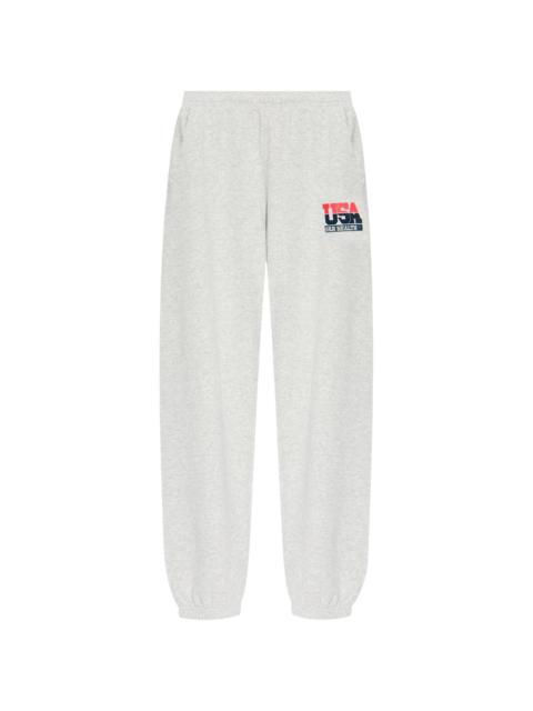 Sporty & Rich logo-print elasticated trousers