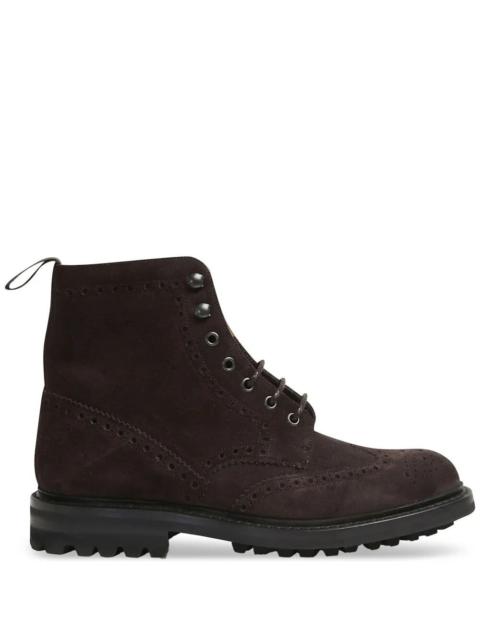 Church's SUEDE ANKLE BOOTS WITH BROGUE DETAILS