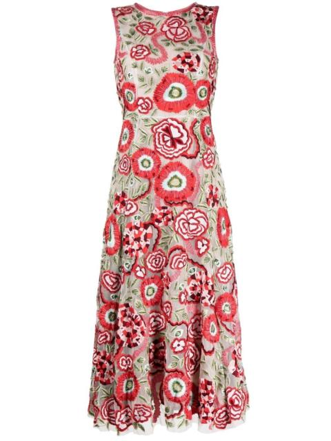 RACHEL GILBERT floral-embroidered dress