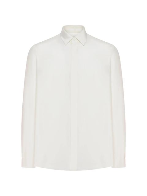 LARDINI Lardini Hidden Buttoning Silk Shirt