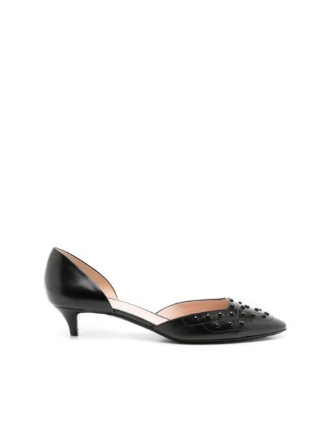 Tod's studded 35mm pointed-toe pumps
