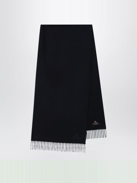 Loro Piana Grande Unita scarf in navy blue