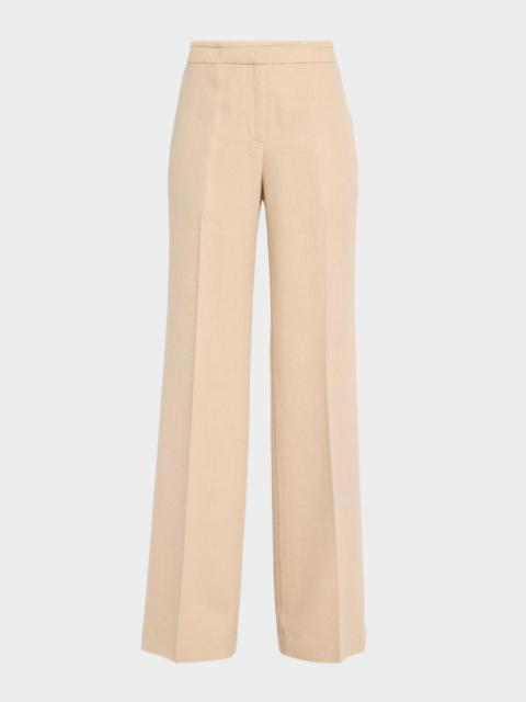 Lafayette 148 New York Lafayette Flare-Leg Camel Hair Pants