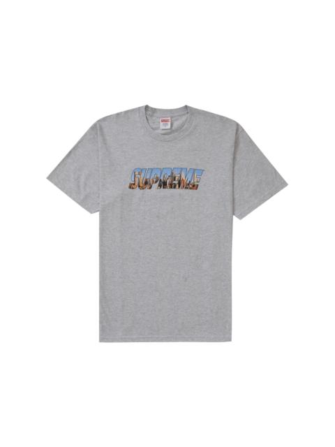 Supreme 최고 고담 티 'Ash Grey 이름 *