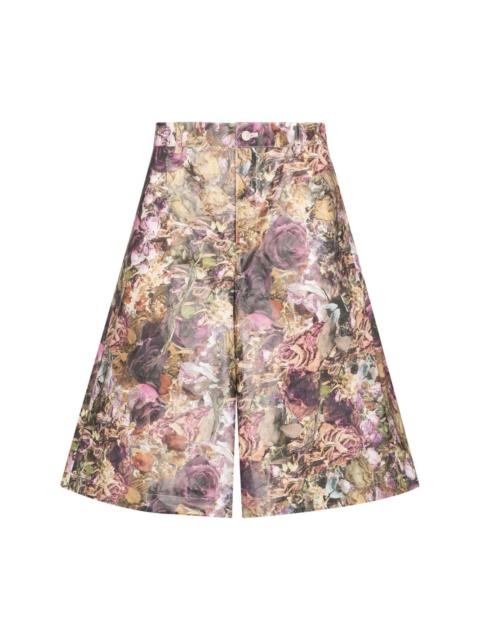 Comme des Garçons Homme Plus floral-print Bermuda shorts