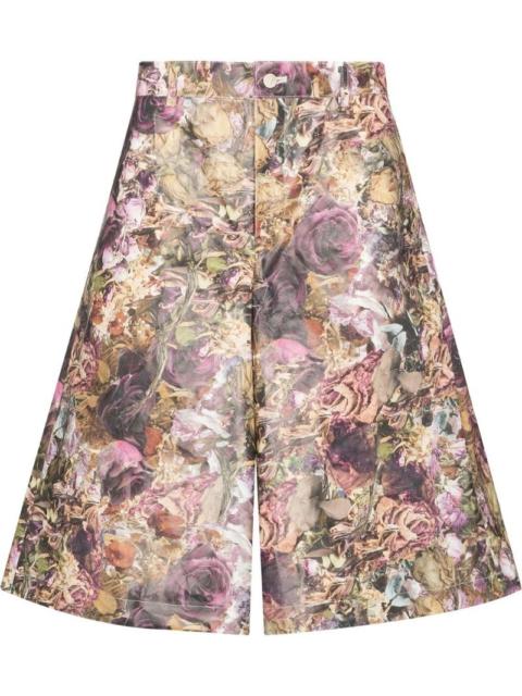 floral-print Bermuda shorts