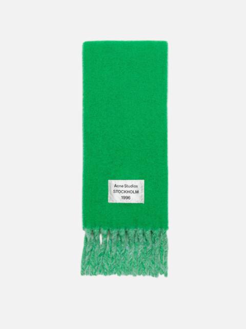 Acne Studios Bicolour Alpaca Scarf - Green/light blue