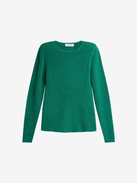 The Frankie Shop Beatrice Knit Padded Long Sleeve Top - Green
