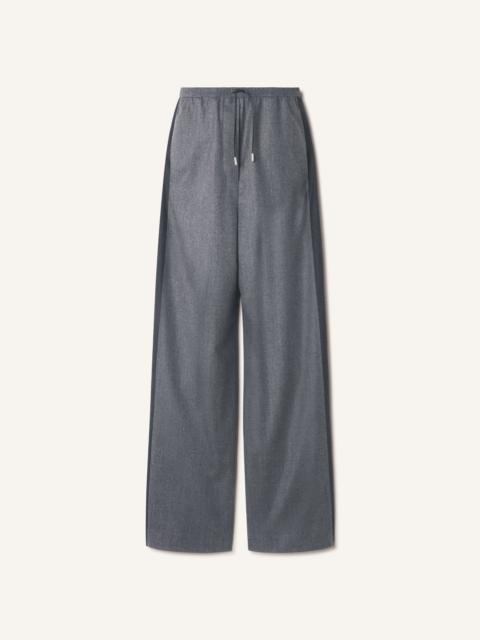 Lanvin WIDE PANTS IN WOOL FLANNEL