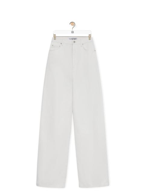 Loewe High waisted jeans in cotton