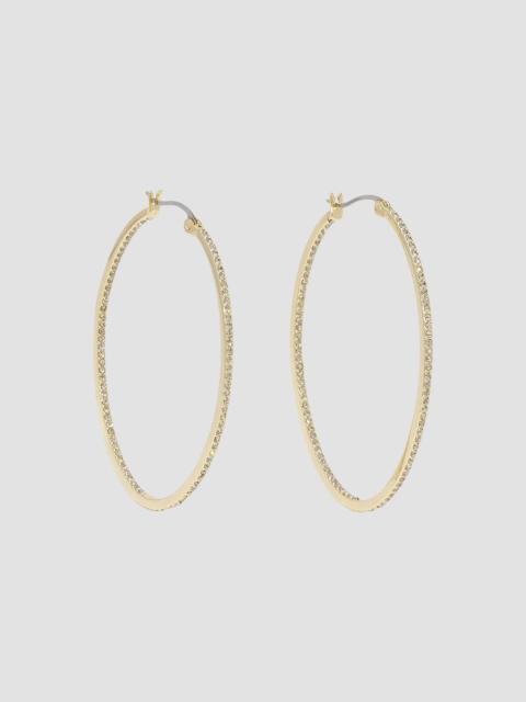 RAMY BROOK Women's Khatia Goldtone & Glass Crystal Hoop Earrings - Gold