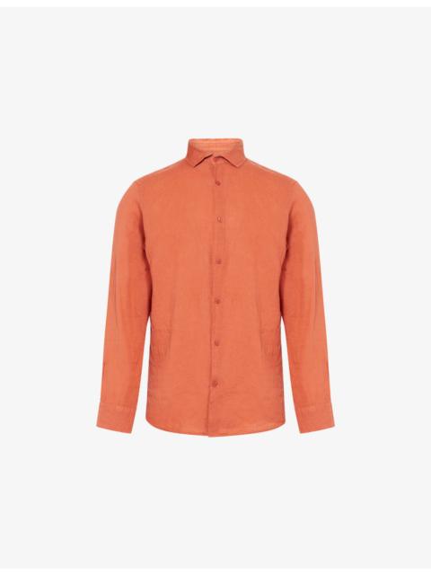 FRESCOBOL CARIOCA Antonio Long-Sleeve Linen Shirt