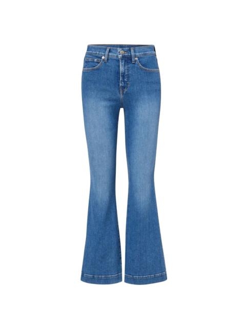 Carson high-waisted flared jeans