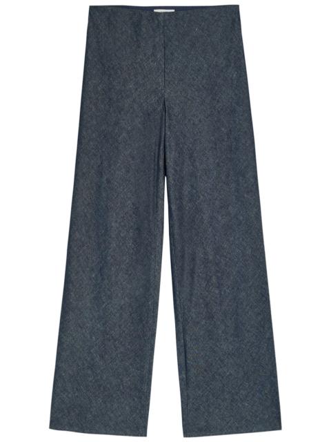 Vince Vince Colette Wide-leg Chambray Trousers