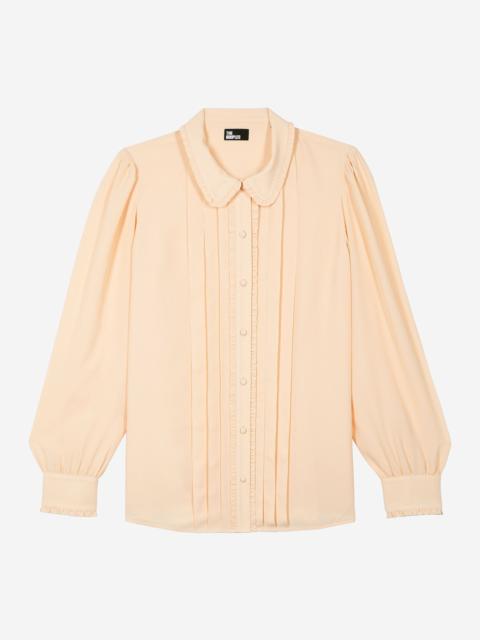 The Kooples SHIRT WITH PEACH PLEAT DETAIL