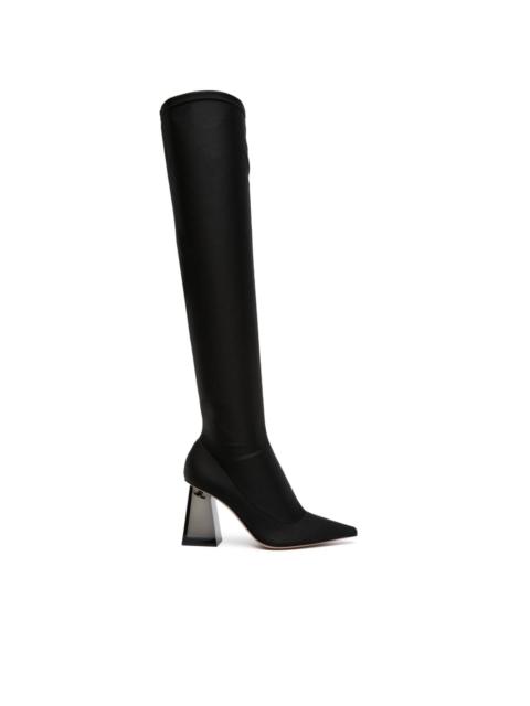 80mm knee-high leather boots
