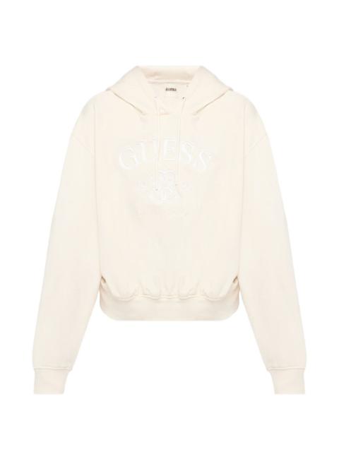 GUESS USA embossed-logo hoodie