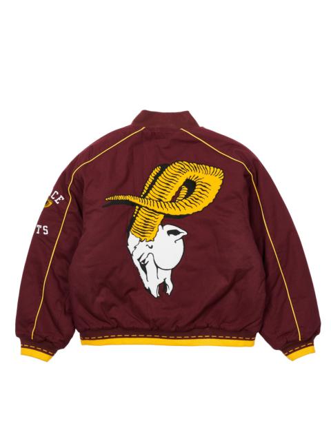 PALACE PALACE GOATS VARSITY JACKET BURGUNDY