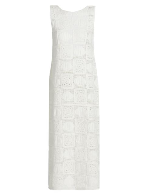 Rails Women's Calla Crochet-Knit Midi-Dress - White Sea Shell Crochet