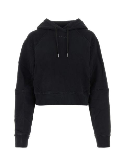 HELIOT EMIL™ Black cotton sweatshirt