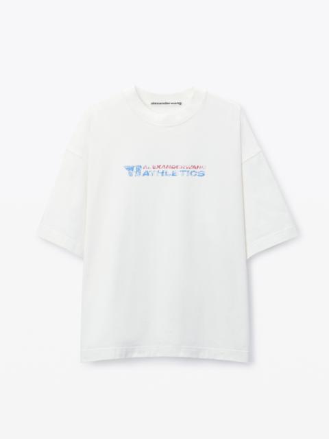 Alexander Wang Logo-Print Cotton T-Shirt