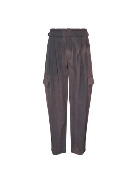 JiyongKim Sun-Bleached Pleated Trousers