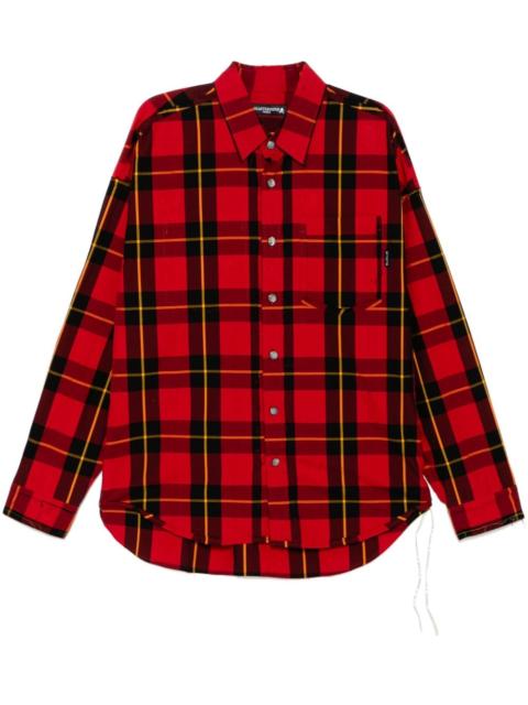 MASTERMIND WORLD tartan shirt