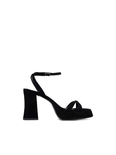 HUGO suede heeled sandals