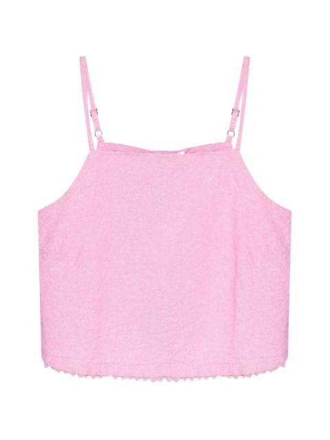American Vintage Feoly ace-trim spaghetti-strap top