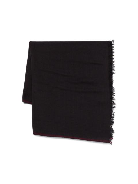 Faliero Sarti fringed-edge wool scarf