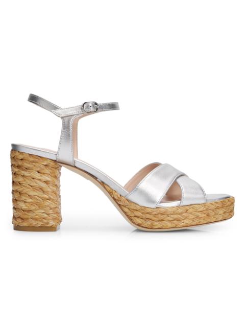 Stuart Weitzman Women's Dayna 80MM Platform Sandals - Silver
