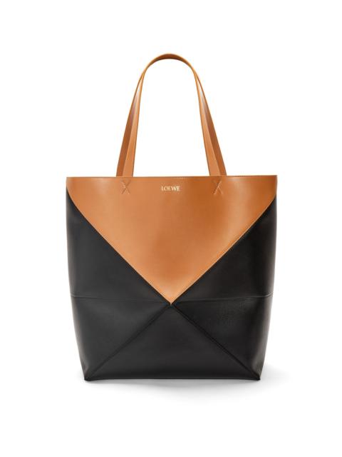 Loewe Large Puzzle Fold Tote in shiny calfskin