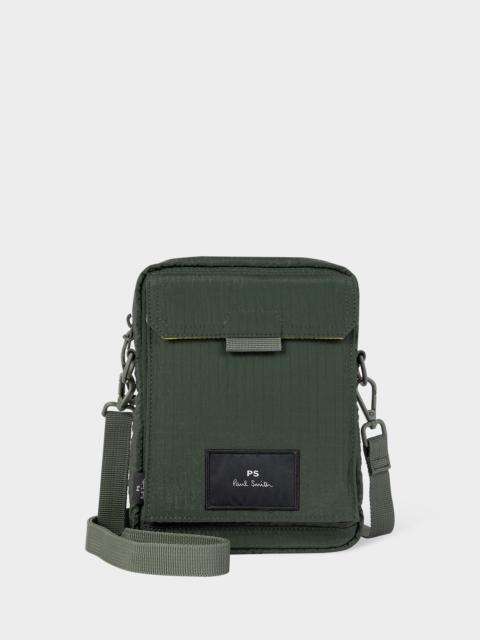 Paul Smith Dark Green Nylon Ripstop Phone Bag
