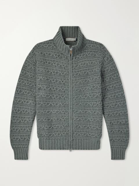 Canali Alpaca-Blend Zip-Up Sweater