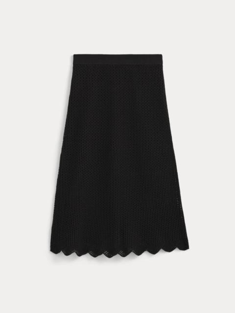 EVERLANE LACE-KNIT MIDI SKIRT